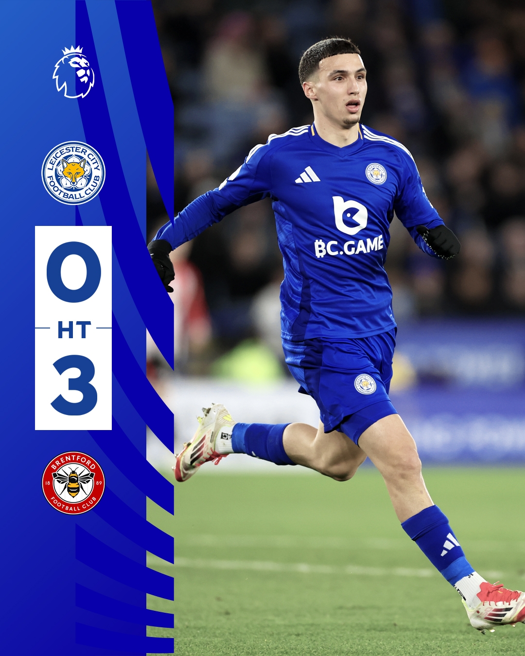 半場(chǎng)0-3！萊斯特若不進(jìn)球輸球，將主場(chǎng)6連敗0進(jìn)球創(chuàng)歷史最糟戰(zhàn)績(jī)