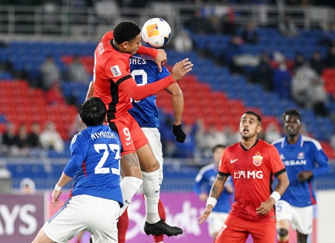 亞冠精英聯(lián)賽1/8決賽次回合，橫濱水手4比1上海海港