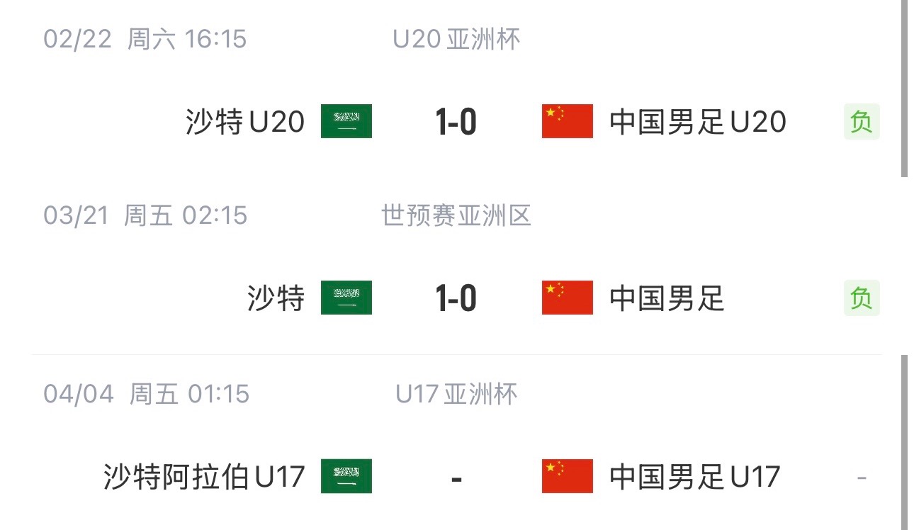 國(guó)字號(hào)三遇沙特！國(guó)少U17亞洲杯首戰(zhàn)對(duì)陣沙特，此前國(guó)足&國(guó)青均負(fù)